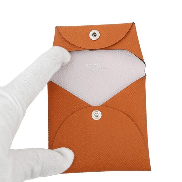 HERMES Bastia Verso SPO Epsom Orange/Mauve Pale - Picture 4 of 12